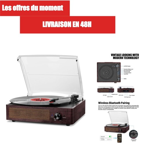 Platine vinyle bluetooth - platine,