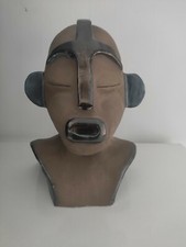 TERRACOTTA SCULPTURE MAN BUST. BUSTE HOMME EN ARGILE TERRE CUITE