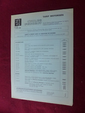 catalogue prospectus moto cyclo : tarif PEUGEOT n° 399 du 1° juin 1983