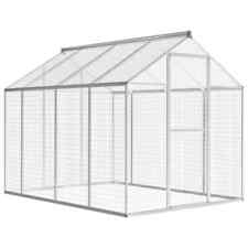 Volière d'extérieur cadre en aluminium 242 cm oiseaux Helloshop26 02_0000058