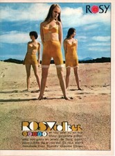 1968 French ROSY WOMEN's UNDERWEAR Vintage magazine Ad LINGERIE