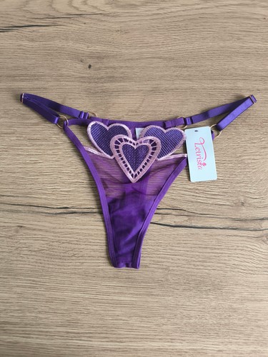 String violet coeurs - violet,