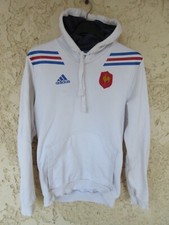 Sweat à capuche QUINZE DE FRANCE ADIDAS blanc FFR shirt rugby XS