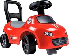 Smoby - Porteur Auto Rouge - Fonction Trotteur - Volant Directionnel - pour Enfa