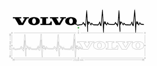 Stickers volvo ligne vie - stickers,