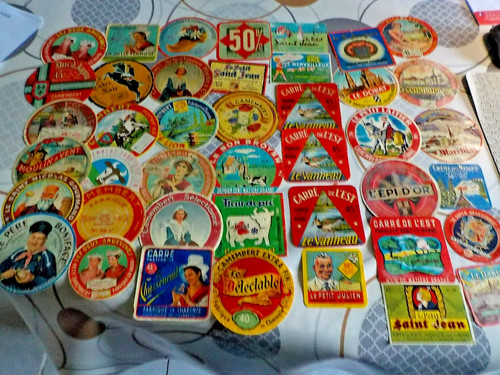 Etiquette ancienne fromage - 42,