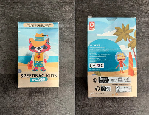 Jeu carte speedbac kids - carte,