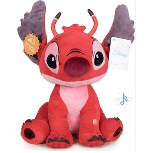 Pts stitch leroy rouge peluche - rouge,