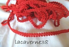 1/3m Ruban galon rouge