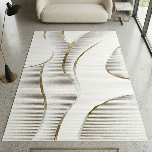 Tapis crème moderne lignes - tapis,