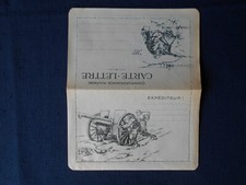 CARTE LETTRE CORRESPONDANCE MILITAIRE GUERRE 14/18 MITRAILLEUR  ARTILLEUR WW1