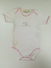In Extenso 9mois 71cm Fille : Body Blanc Rose Vêtement Bébé bodys 9 Mois 71