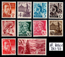 BADEN : Série n°28 à 37