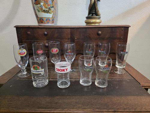 Lot verres publicitaires - de, 11