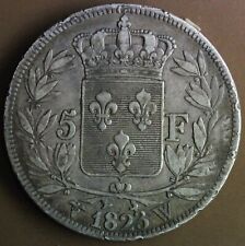 FRANCE 5 FRANCS LOUIS XVIII 1823 W ARGENT
