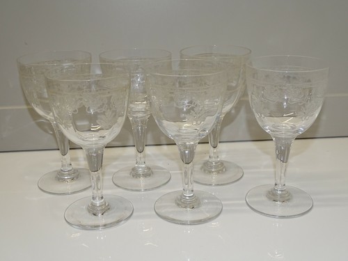 Verres pieds cristal - *6,