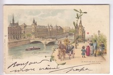 CPA  PARIS 75 -  MARCHE AUX FLEURS QUAI DE L'HORLOGE PUB CABARET EXPO 1900 ~C05