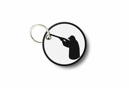 Porte cle cles clef brode
