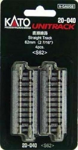 Rails droits 62mm kato - 4,