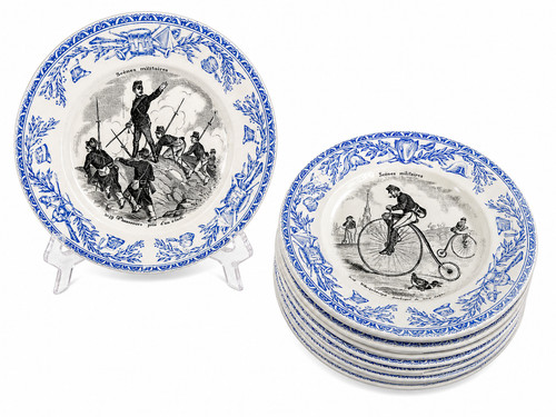 Assiettes creil montereau - 12,