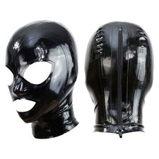 Cagoule/masque en latex avec
