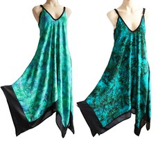 Vert/Noir Ourlet Asymétrique