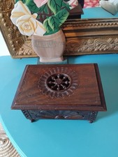 Ancien Coffret / Vide poche/ Boîte à bijoux en Bois Style Breton Made in France