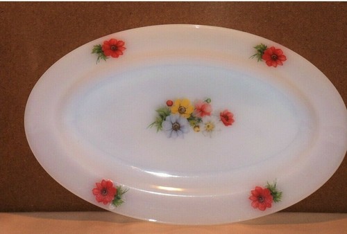 Plat ovale arcopal fleurs - arcopal,