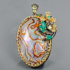 Pendentif coquille d'ormeau