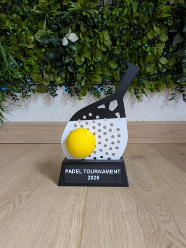 Trophée padel personnalisable - trophée,