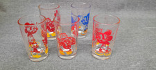 Lot de 5 verres DISNEY Donald Mickey VINTAGE  (P2)
