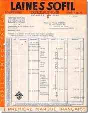 Facture laines sofil societé - sofil,