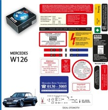 Autocollant autocollant pour tous les modèles de moteurs pour Mercedes Classe...