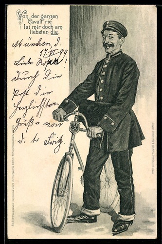 Carte postale toute la - carte, de