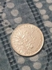 Pièce de  1 Franc ancienne La Semeuse 1960.