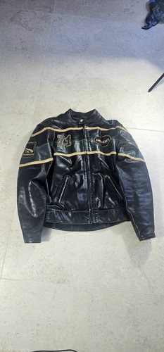 Blouson moto helstons cuir - blouson,