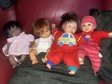 Lot 4 VINTAGE POUPON COROLLE 30 Cm 2 Billes , Noire , Roux Rieur , Câlin