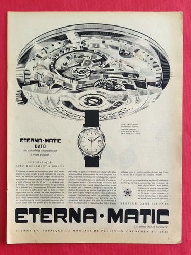 Publicité presse montre - de,