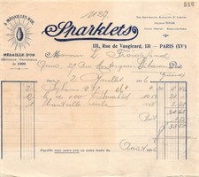 1906   SPARKLETS A PARIS - M. FROIDEFOND A LIBOURNE