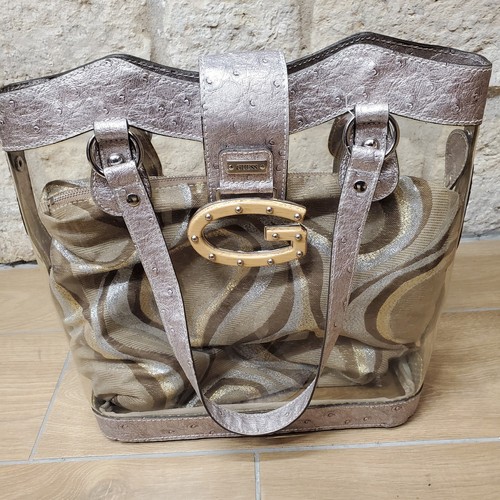 Sac cabas transparent guess - cabas,