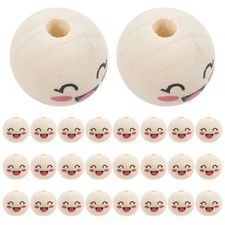  50 Pcs Grosses Perles En Bois