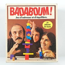 Badaboum jeu d'adresse et d'équilibre / Jeu en Bois Vintage Complet !