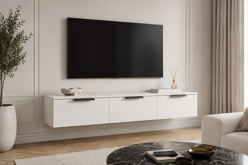 Meuble suspendu blanc 102 - meuble,