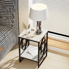 2 Tier Sofa Side End Table