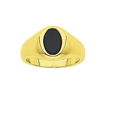 Chevalière homme t62 - homme, onyx