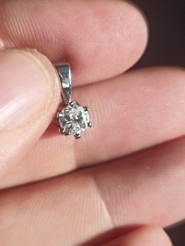 Pendentif solitaire or - pendentif,
