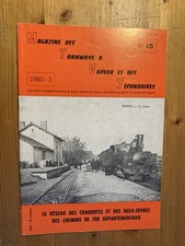 Magazine tramways vapeur secondaires 1980 15 réseau Charentes Deux-Sèvres CFD de