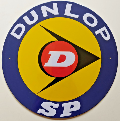 Plaque métal dunlop neuve - dunlop, sp,