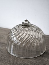 Ancienne Cloche à Fromage en Verre Bulles