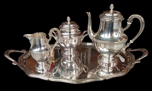 Ancien service café - ancien, à